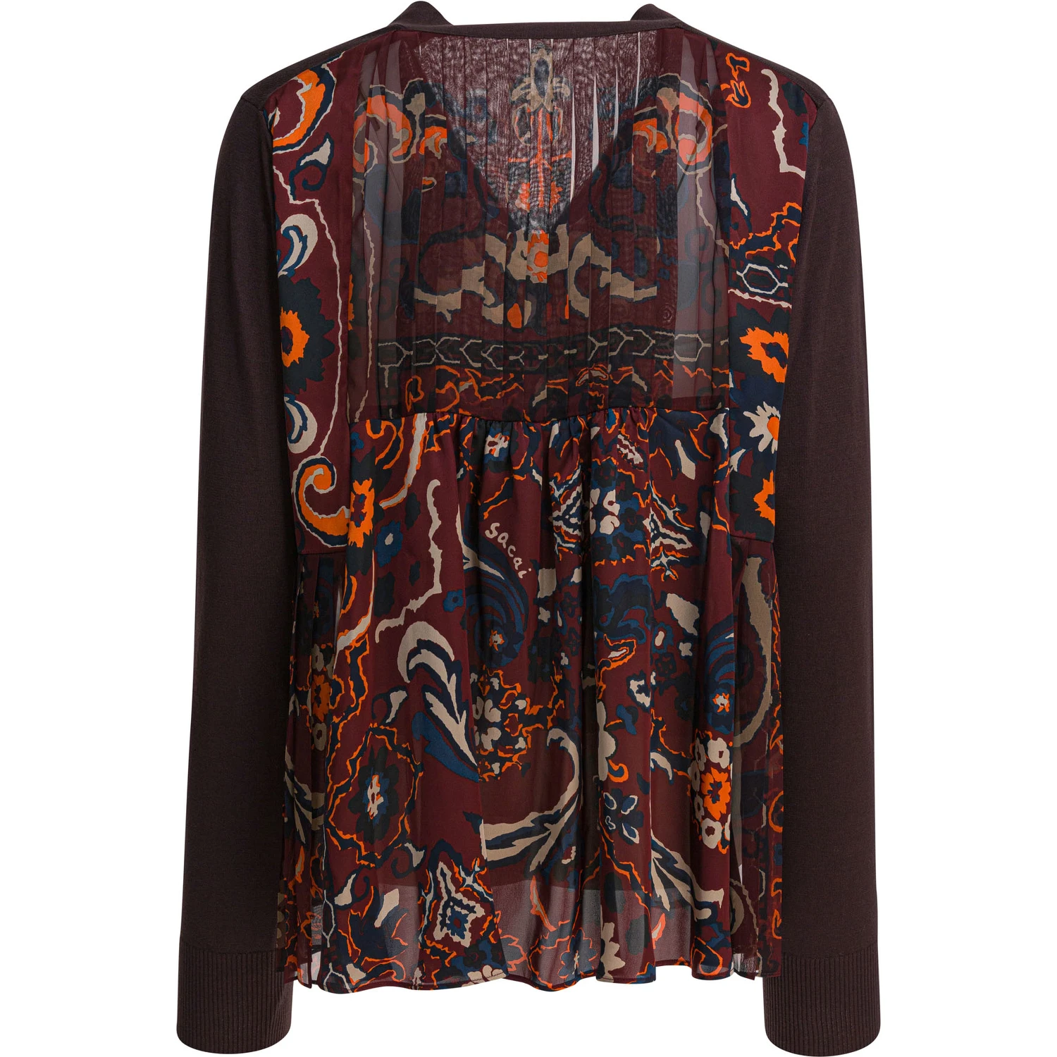 Cardigan with floral print