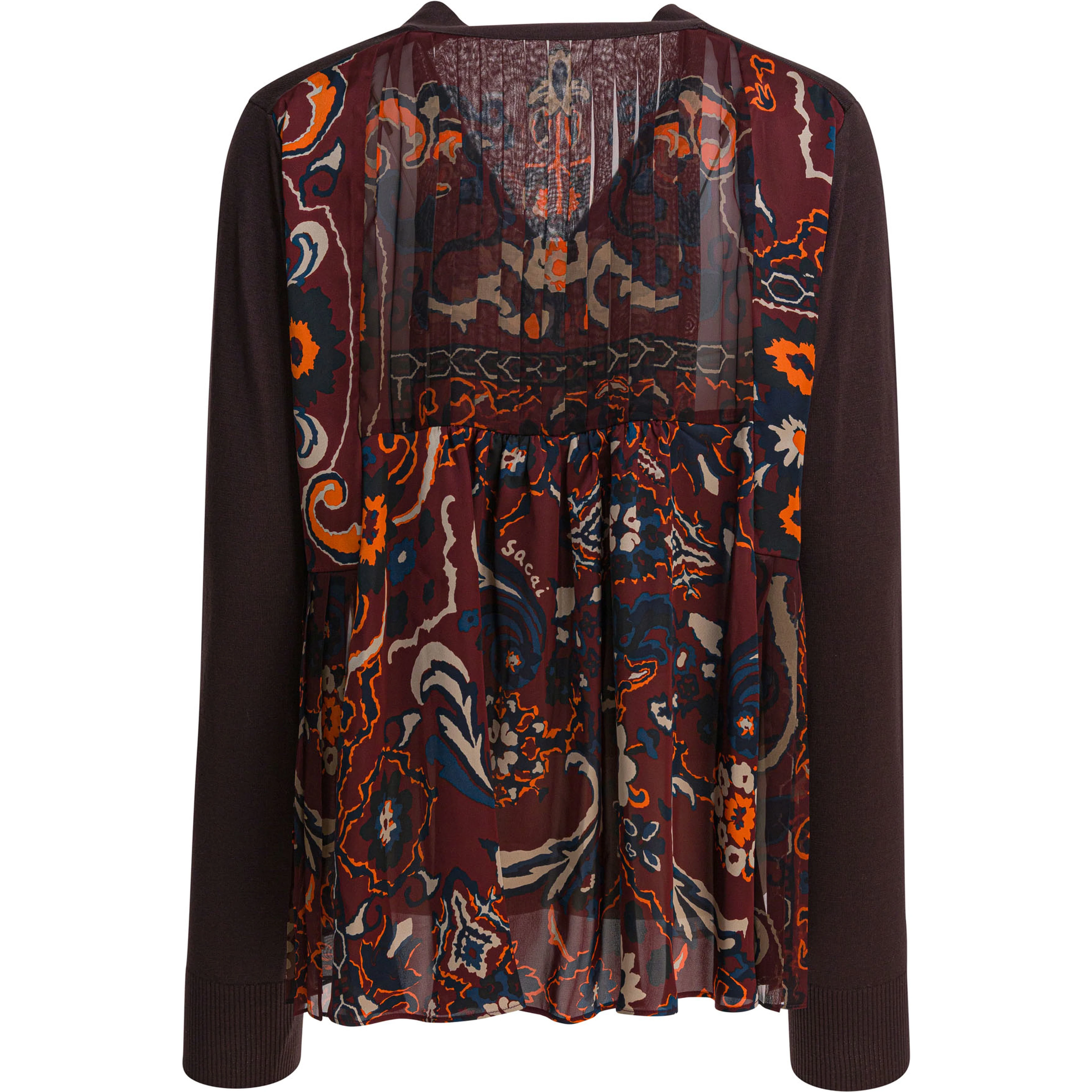 Cardigan with floral print