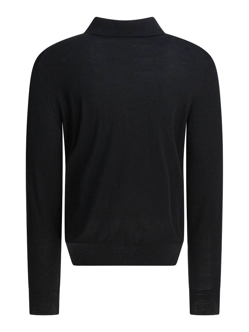 Long-sleeved polo shirt