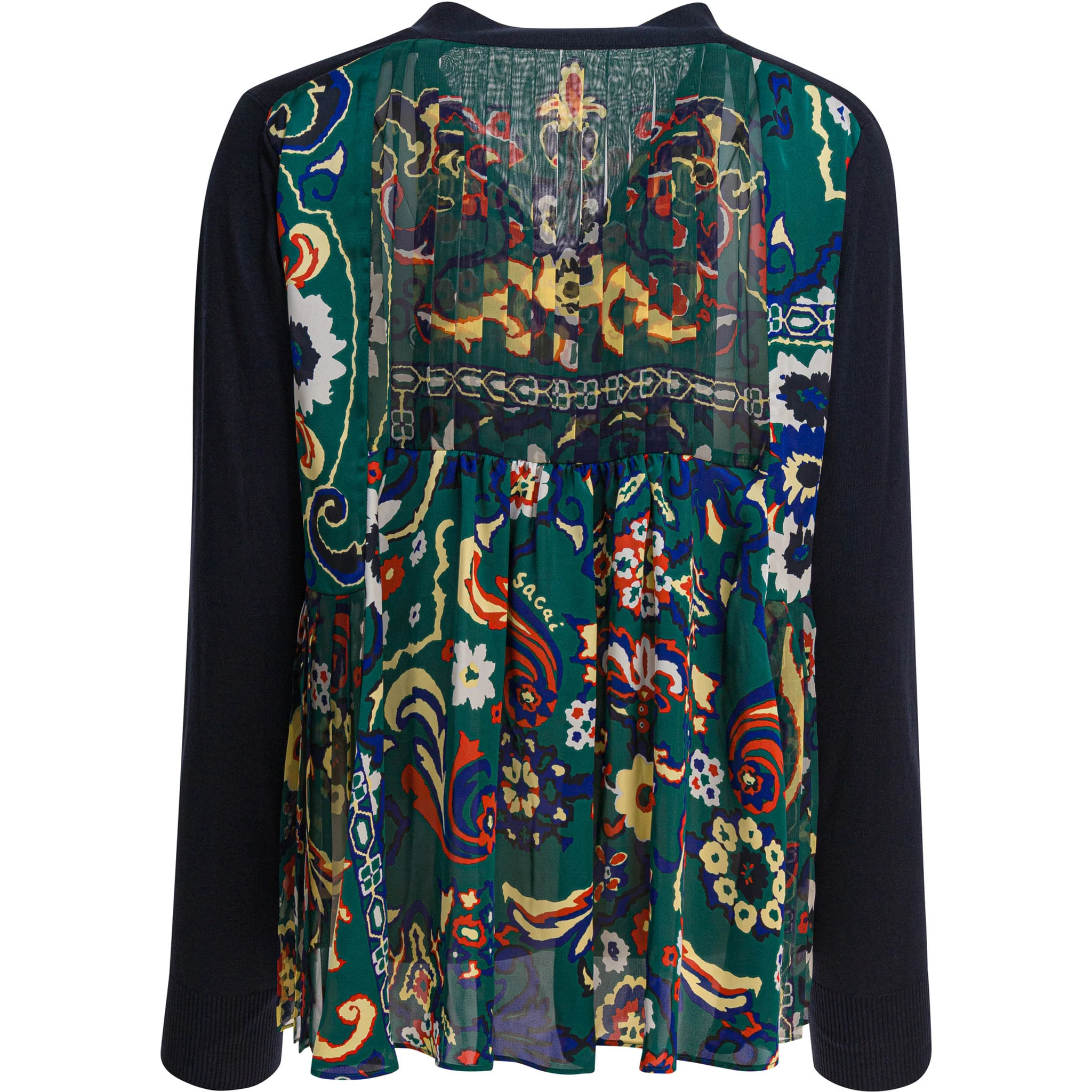Cardigan with floral print