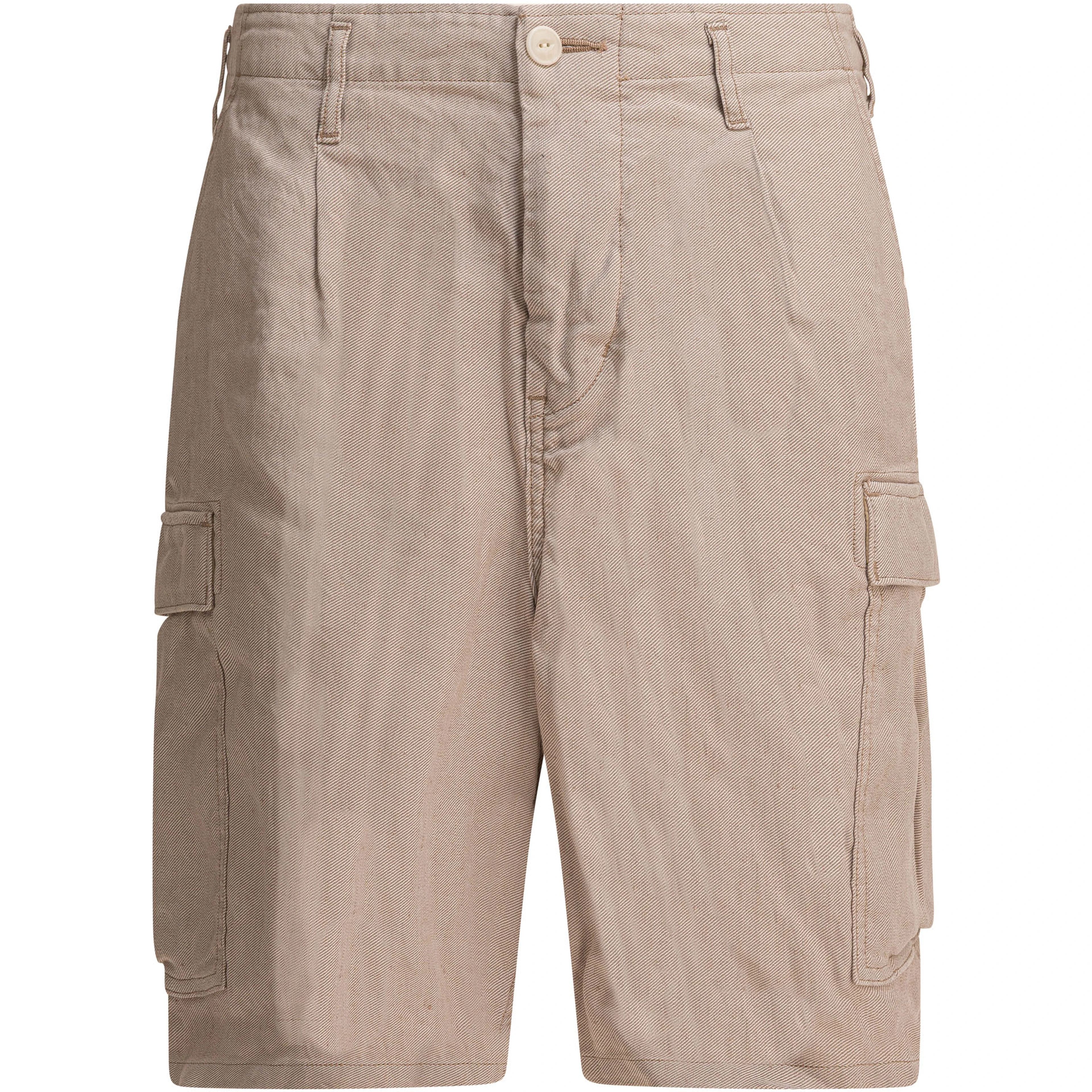 Linen cargo shorts