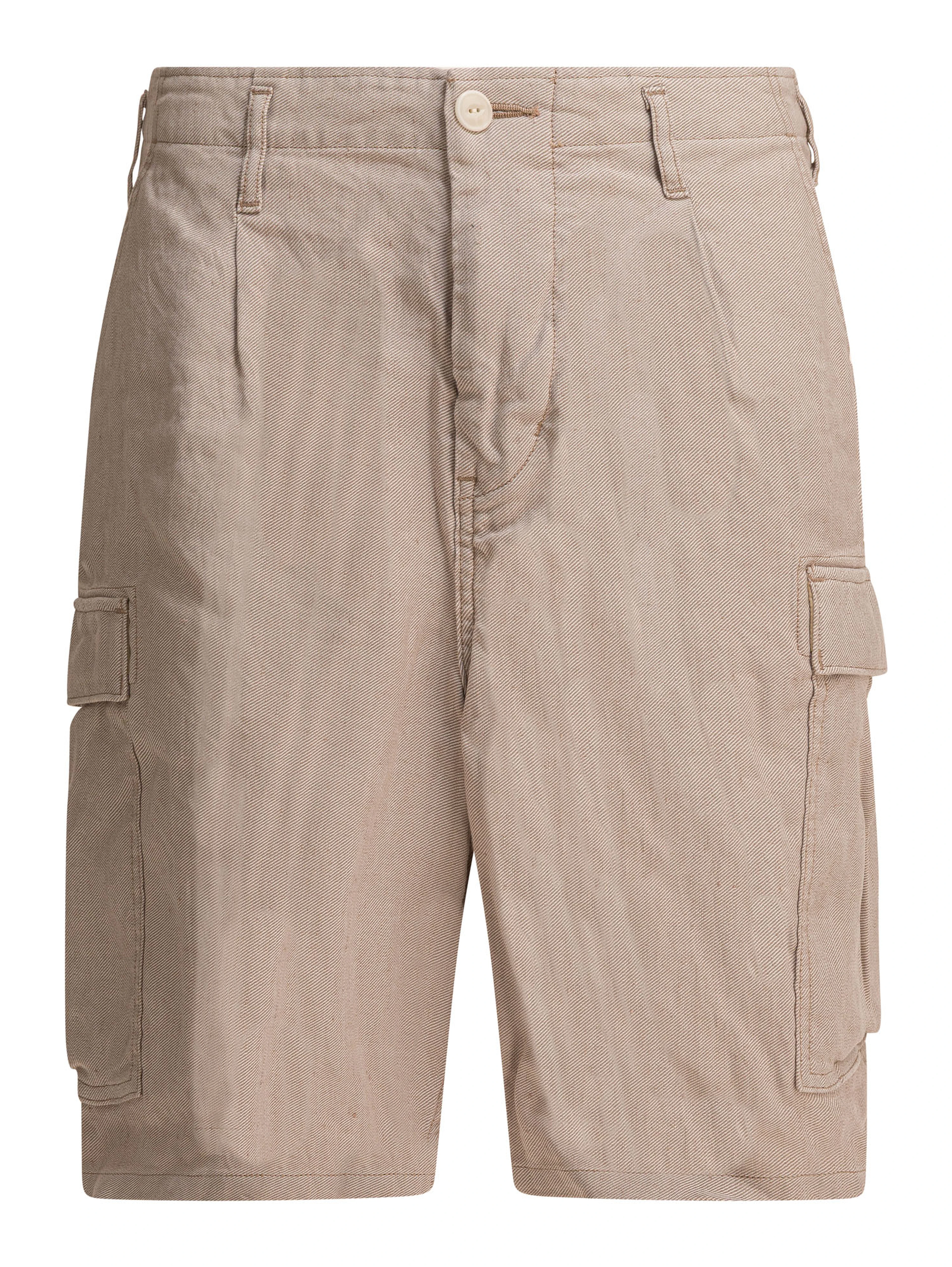 Linen cargo shorts