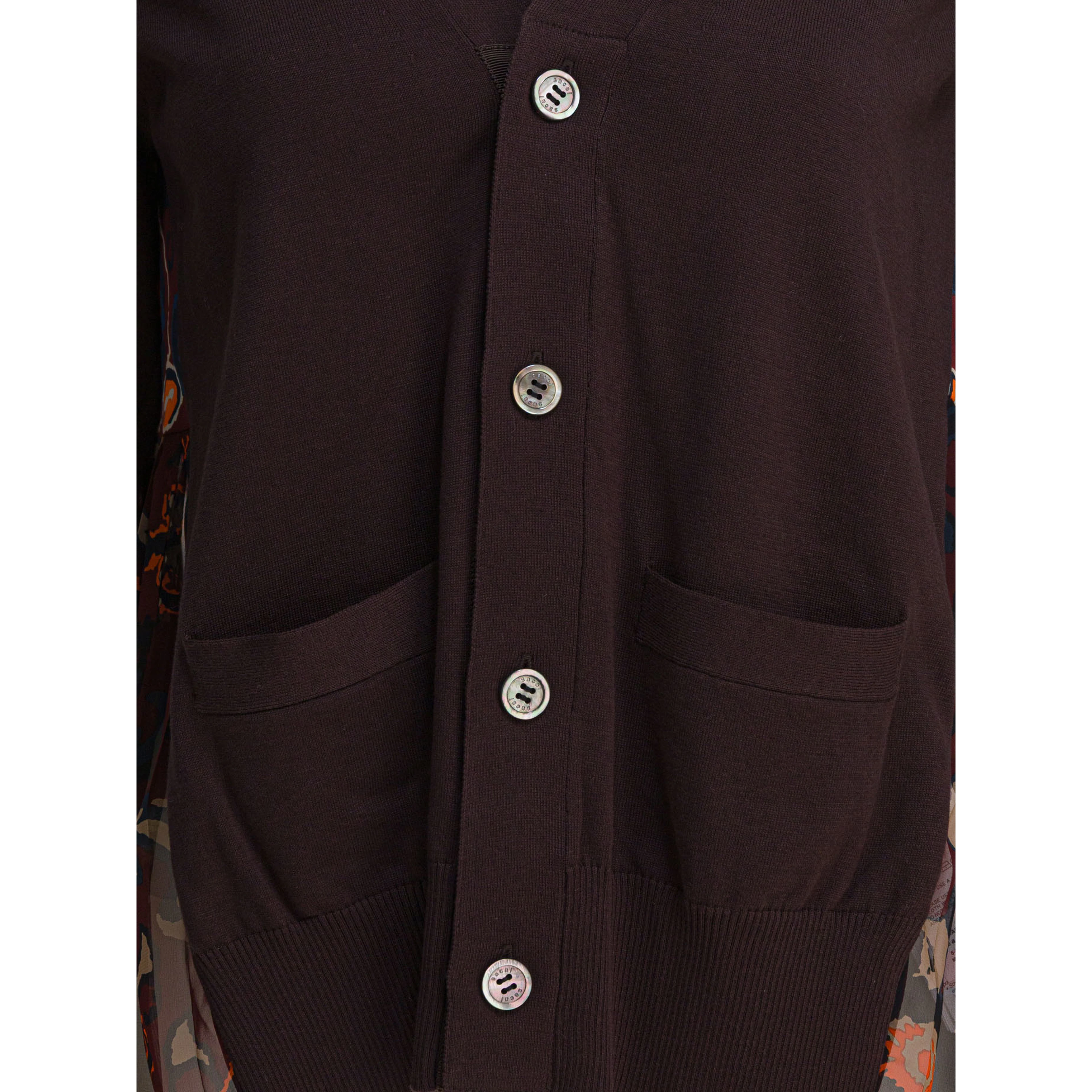 Cardigan with floral print