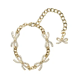 سوار على شكل فيونكة مرصع بالكريستال