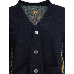 Cardigan with floral print