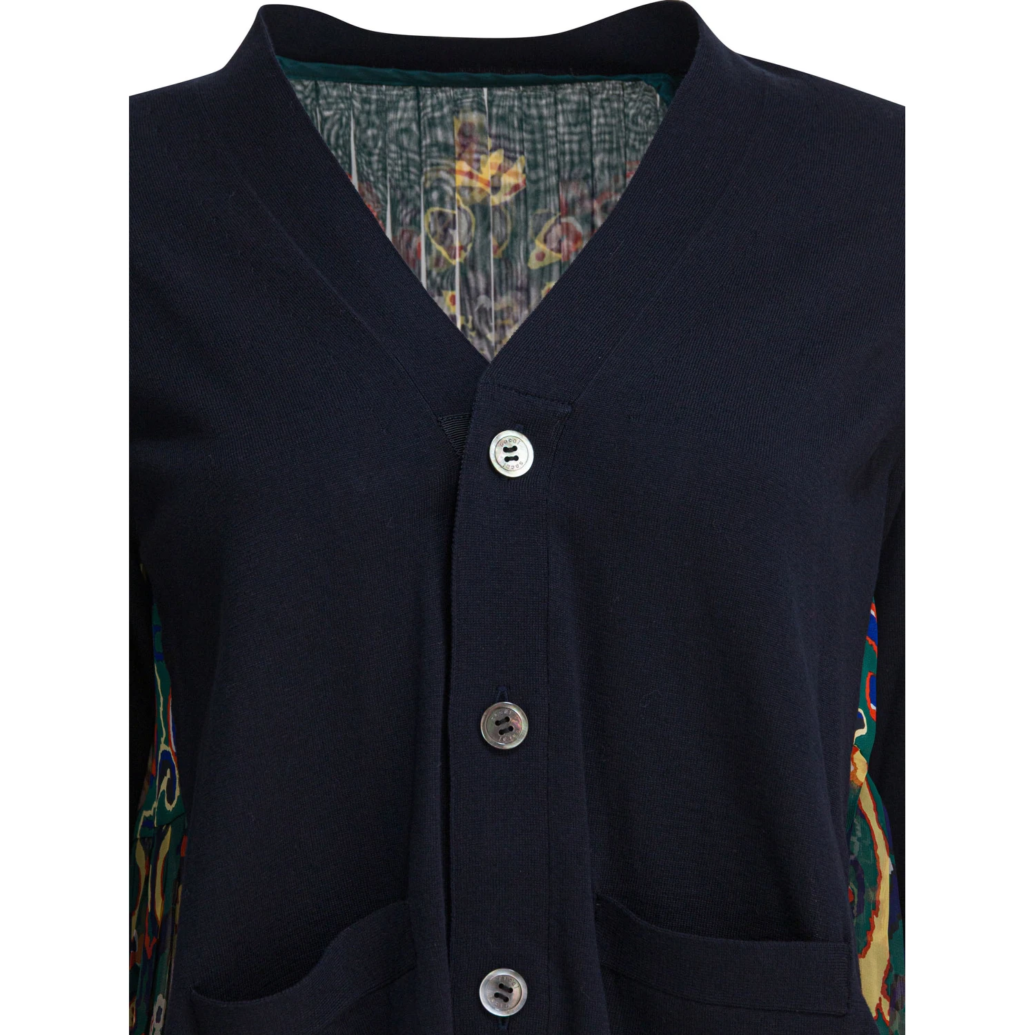 Cardigan with floral print