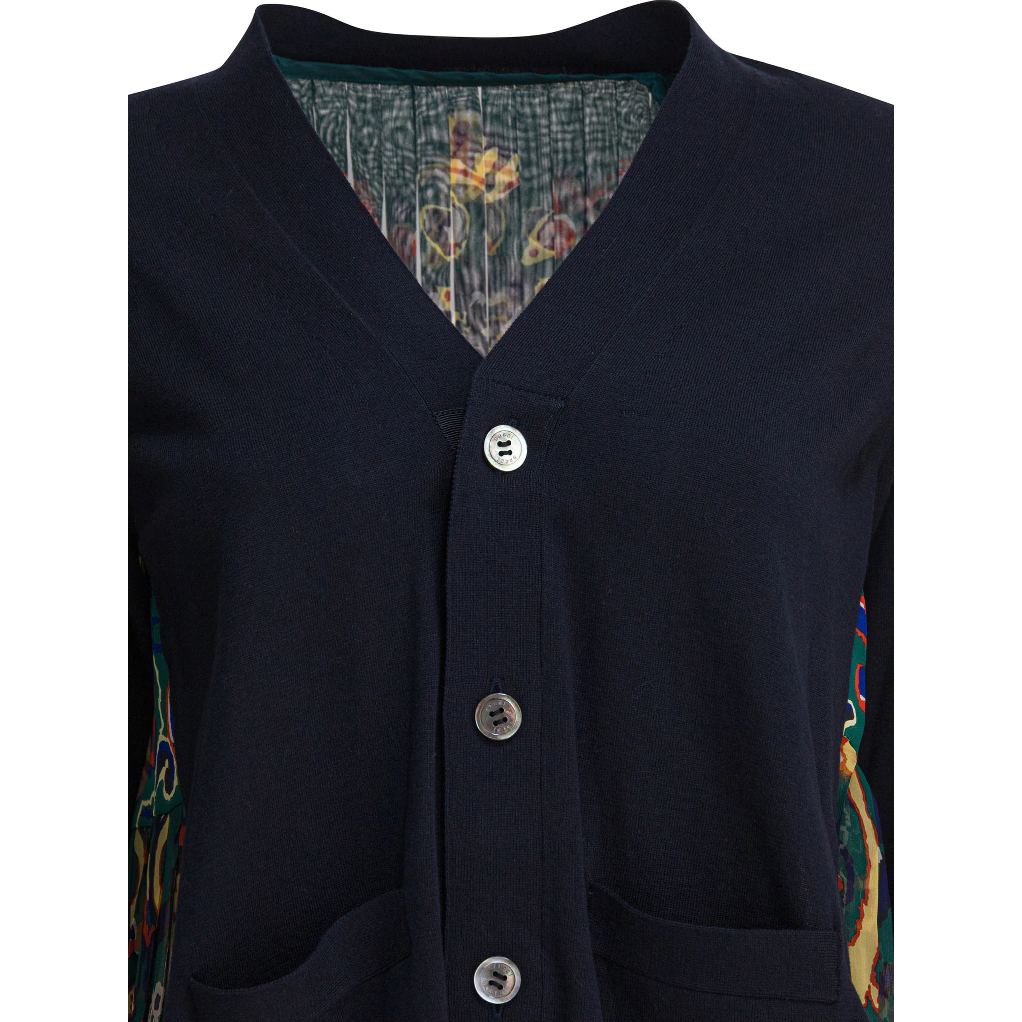 Cardigan with floral print