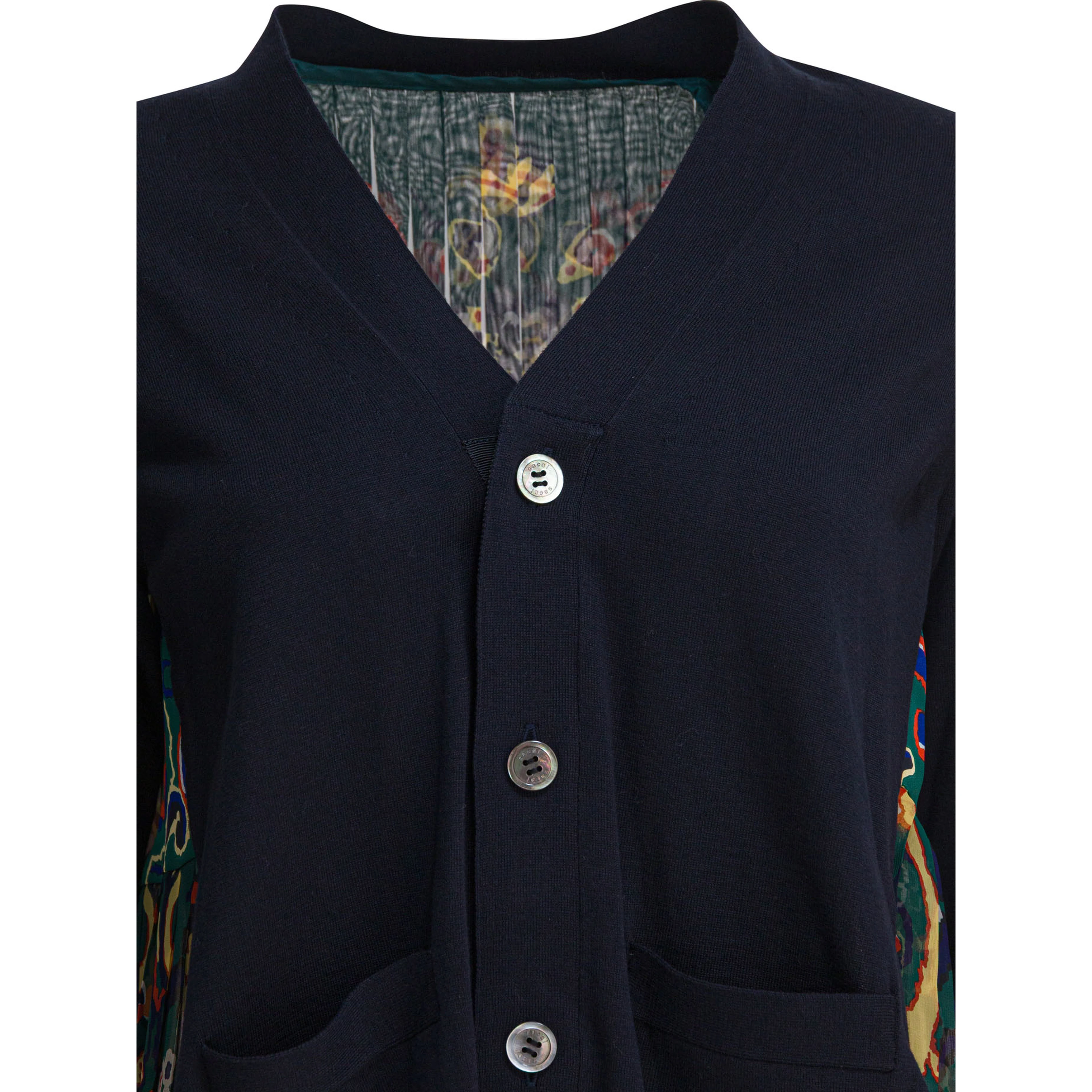 Cardigan with floral print
