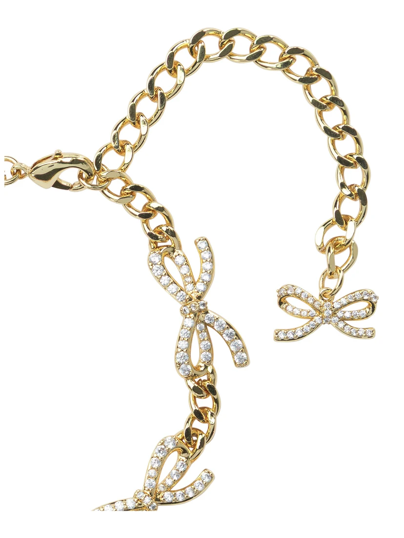 سوار على شكل فيونكة مرصع بالكريستال