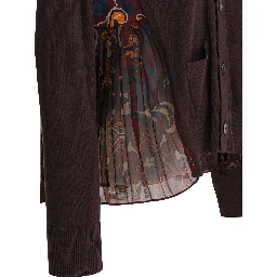 Cardigan with floral print
