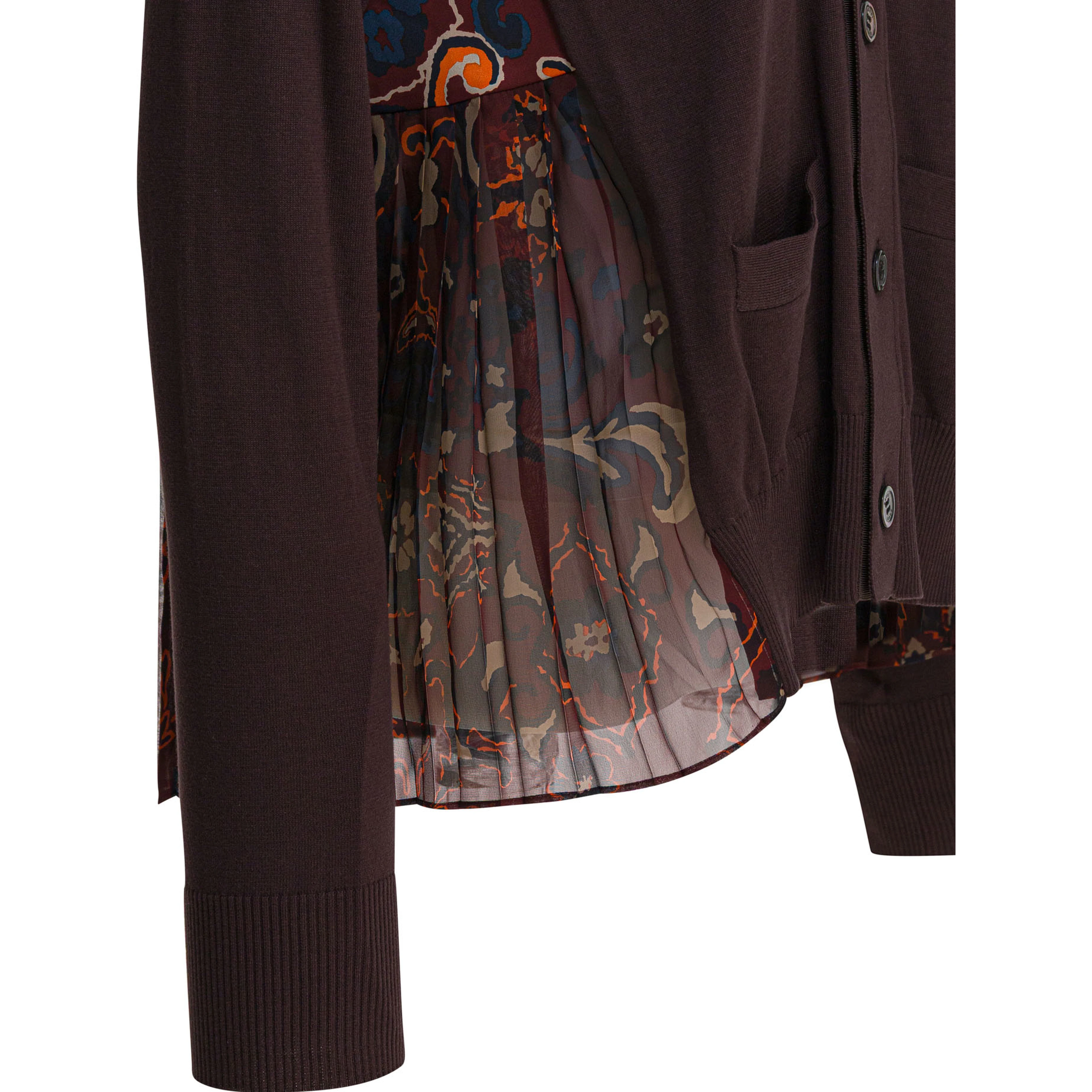 Cardigan with floral print