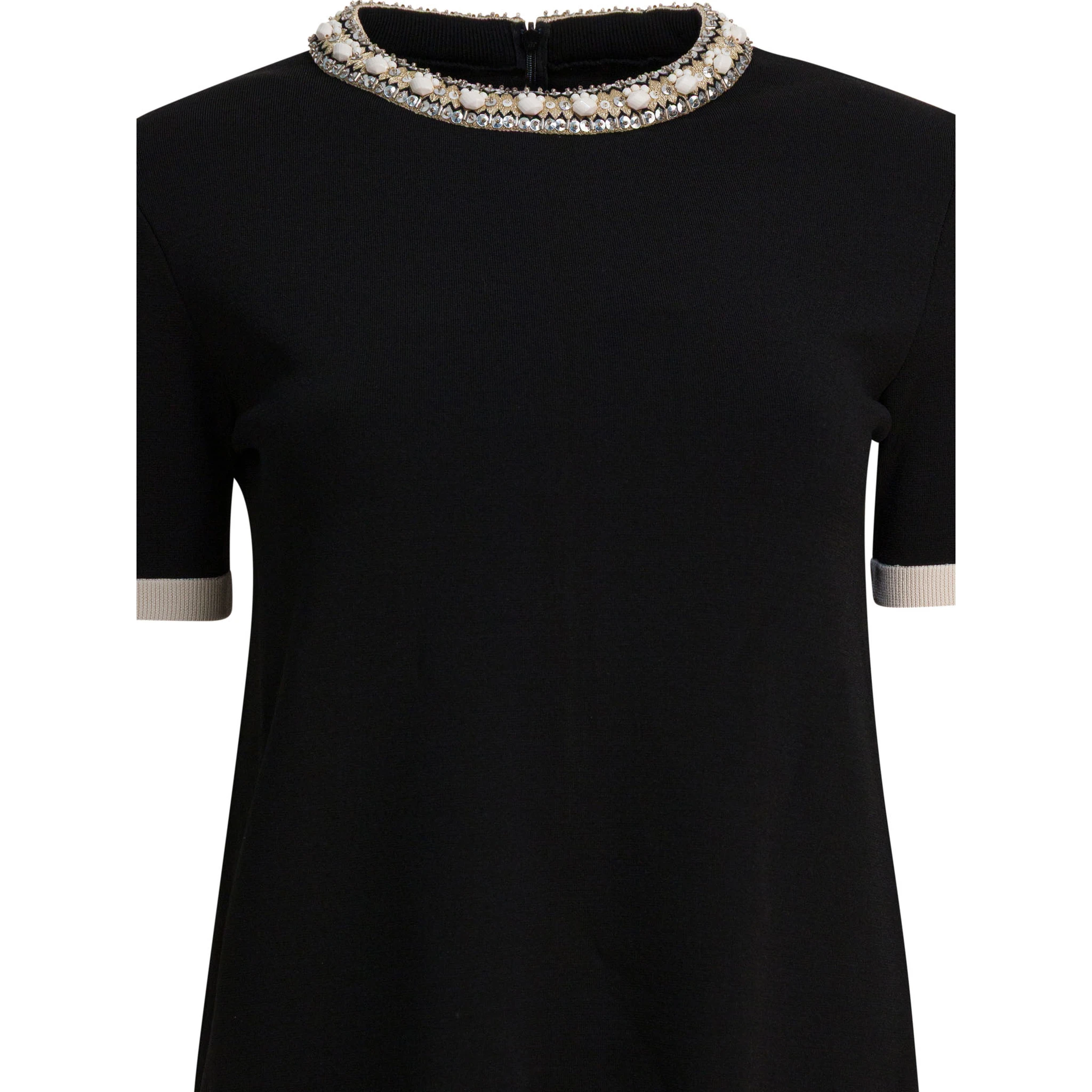 Embellished choker dress