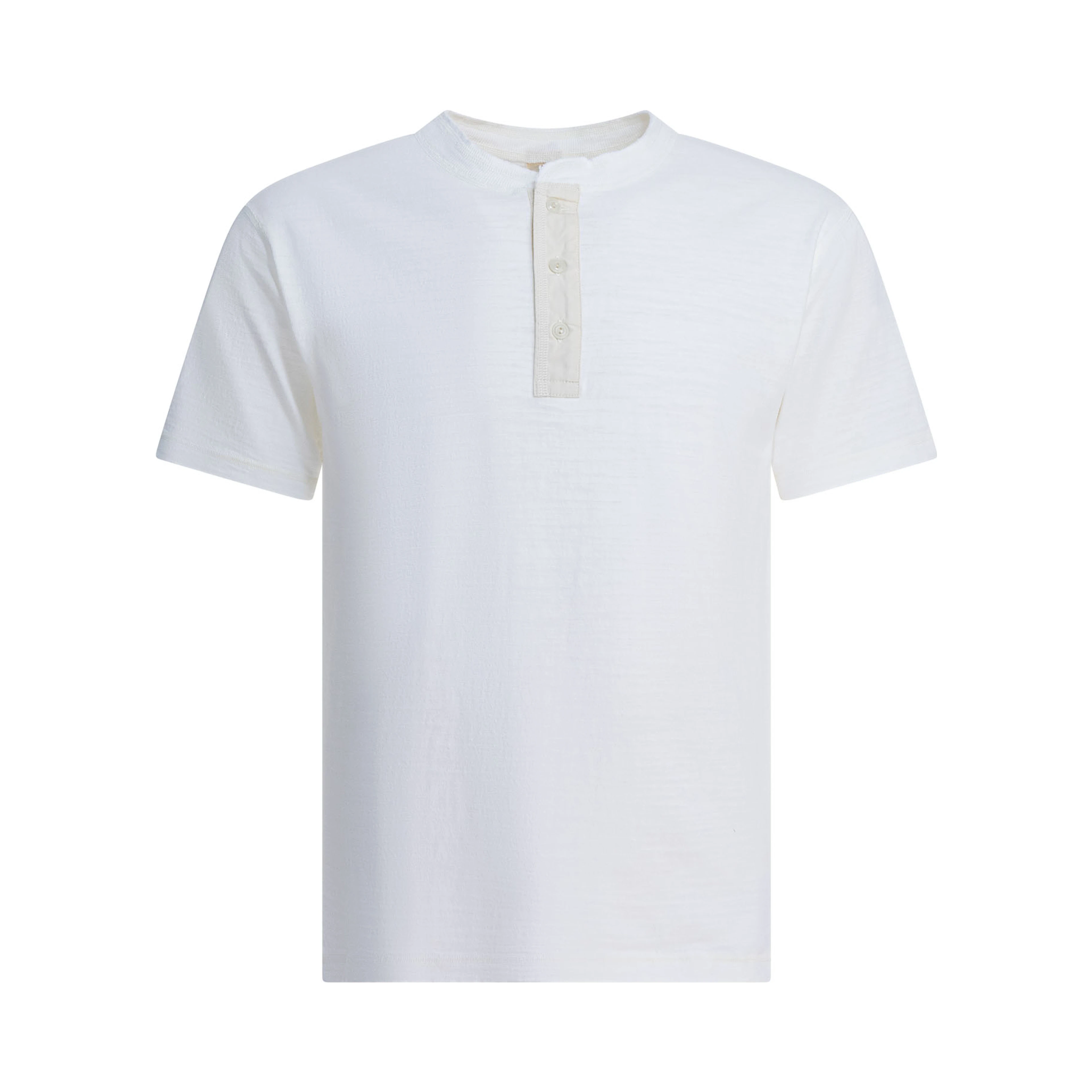 Cotton T-shirt with buttons
