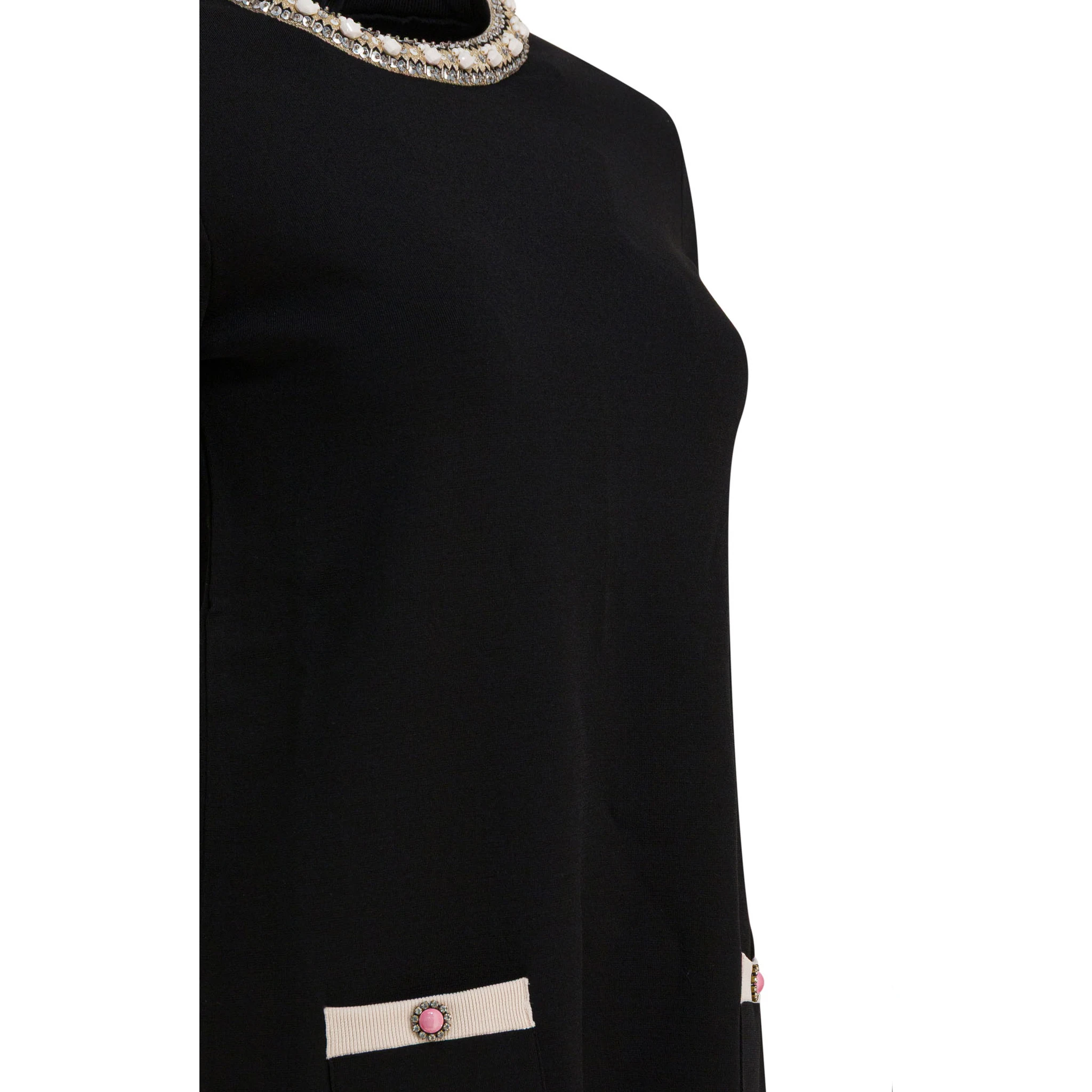 Embellished choker dress