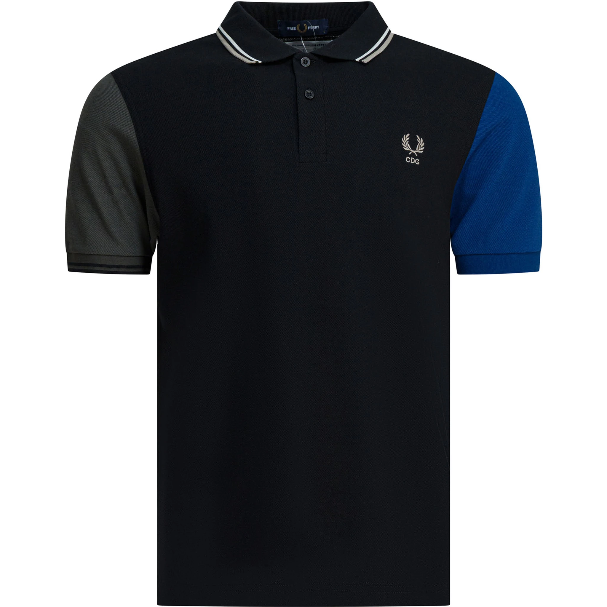 قميص بولو بأزرار سفلية "Comme Des Garçons X Fred Perry".