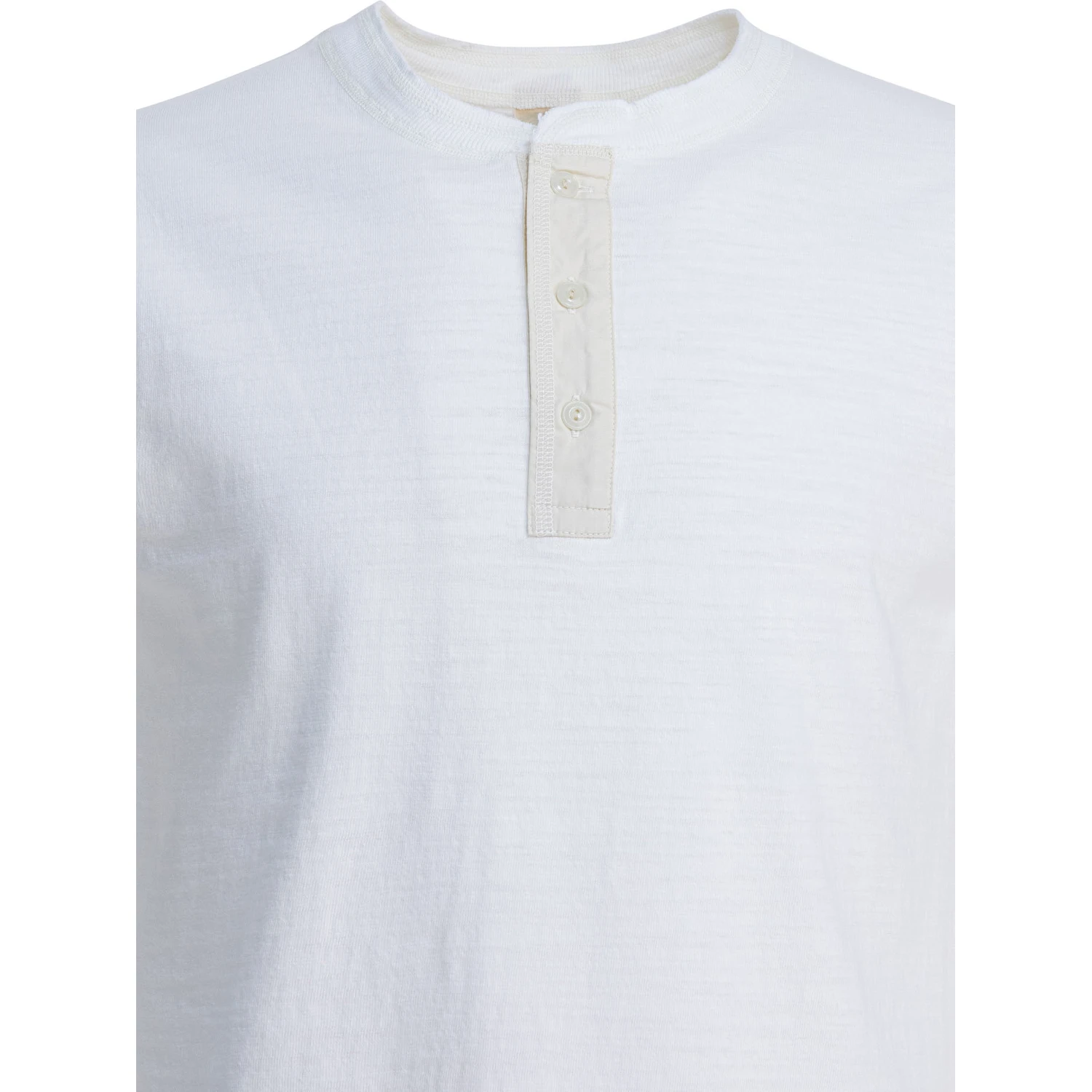 Cotton T-shirt with buttons