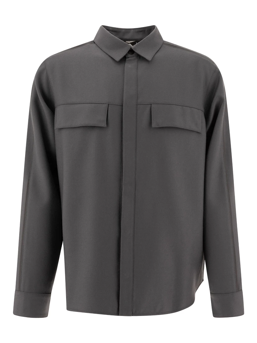 "Flanel Piping" overshirt