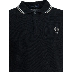 قميص بولو بأزرار سفلية "Comme Des Garçons X Fred Perry".