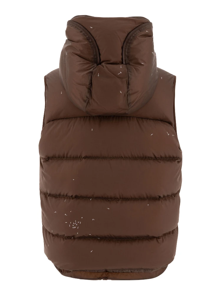 Vest jacket with cross print alternative