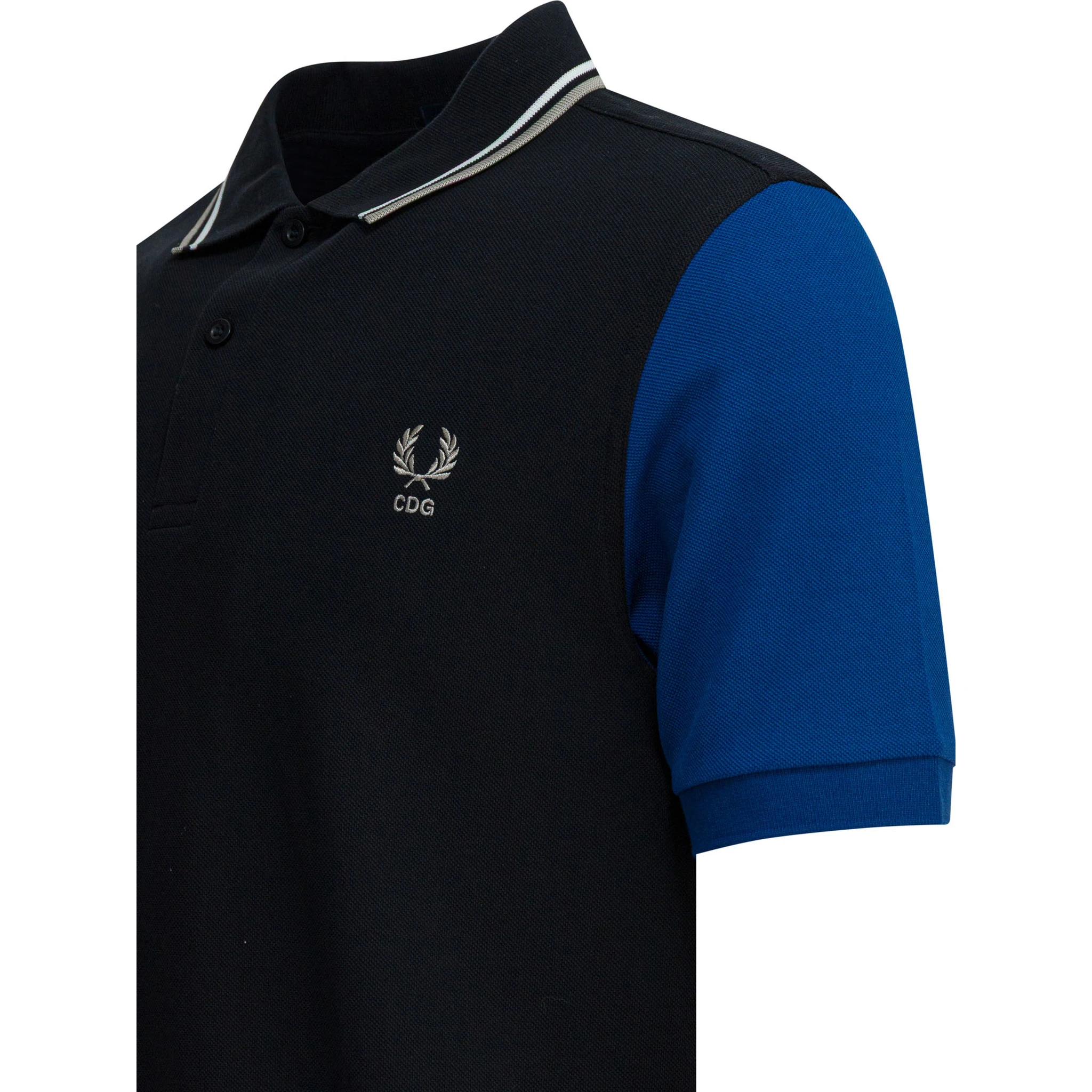 قميص بولو بأزرار سفلية "Comme Des Garçons X Fred Perry".