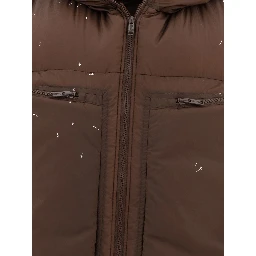 Vest jacket with cross print