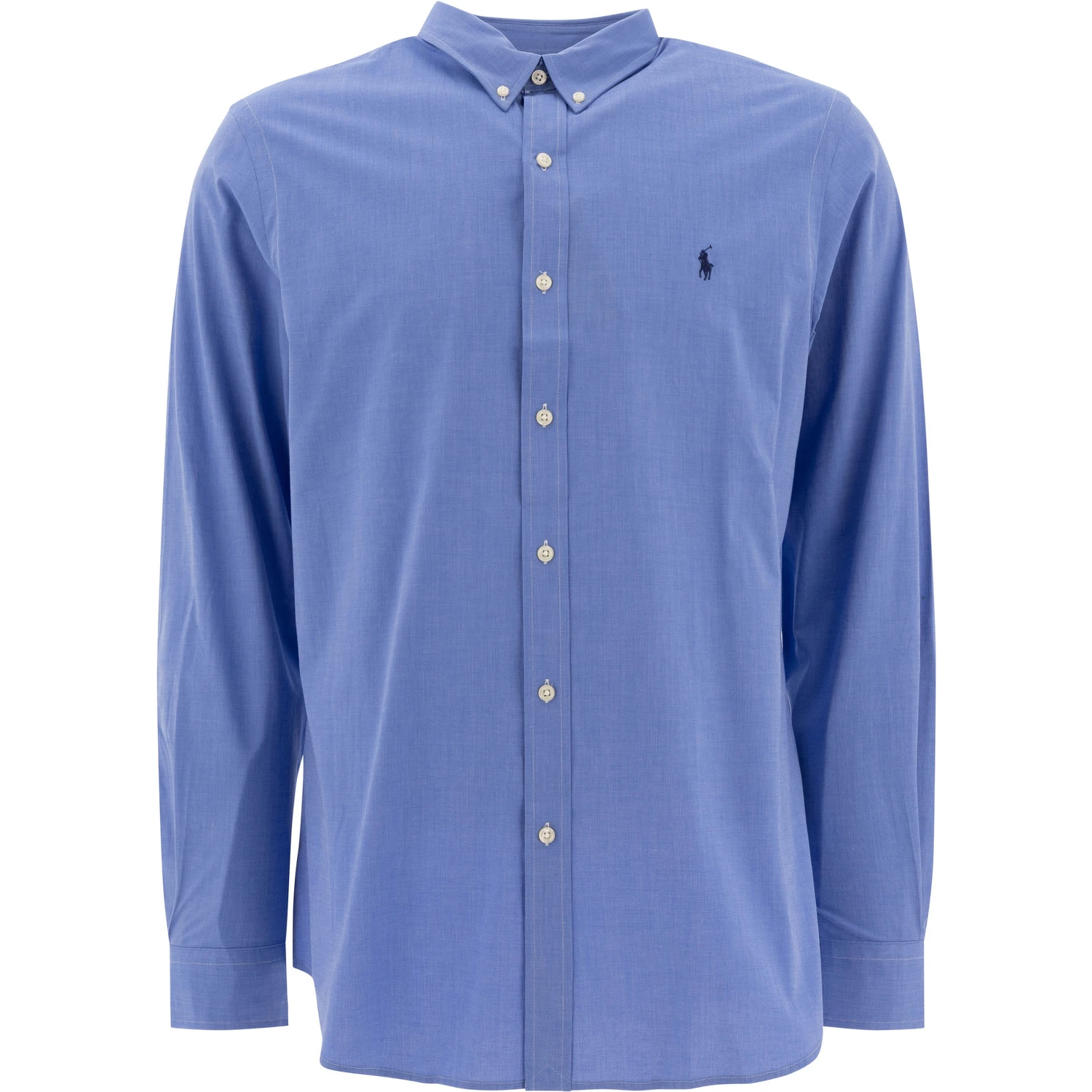Slim-fit stretch fil-à-fil shirt