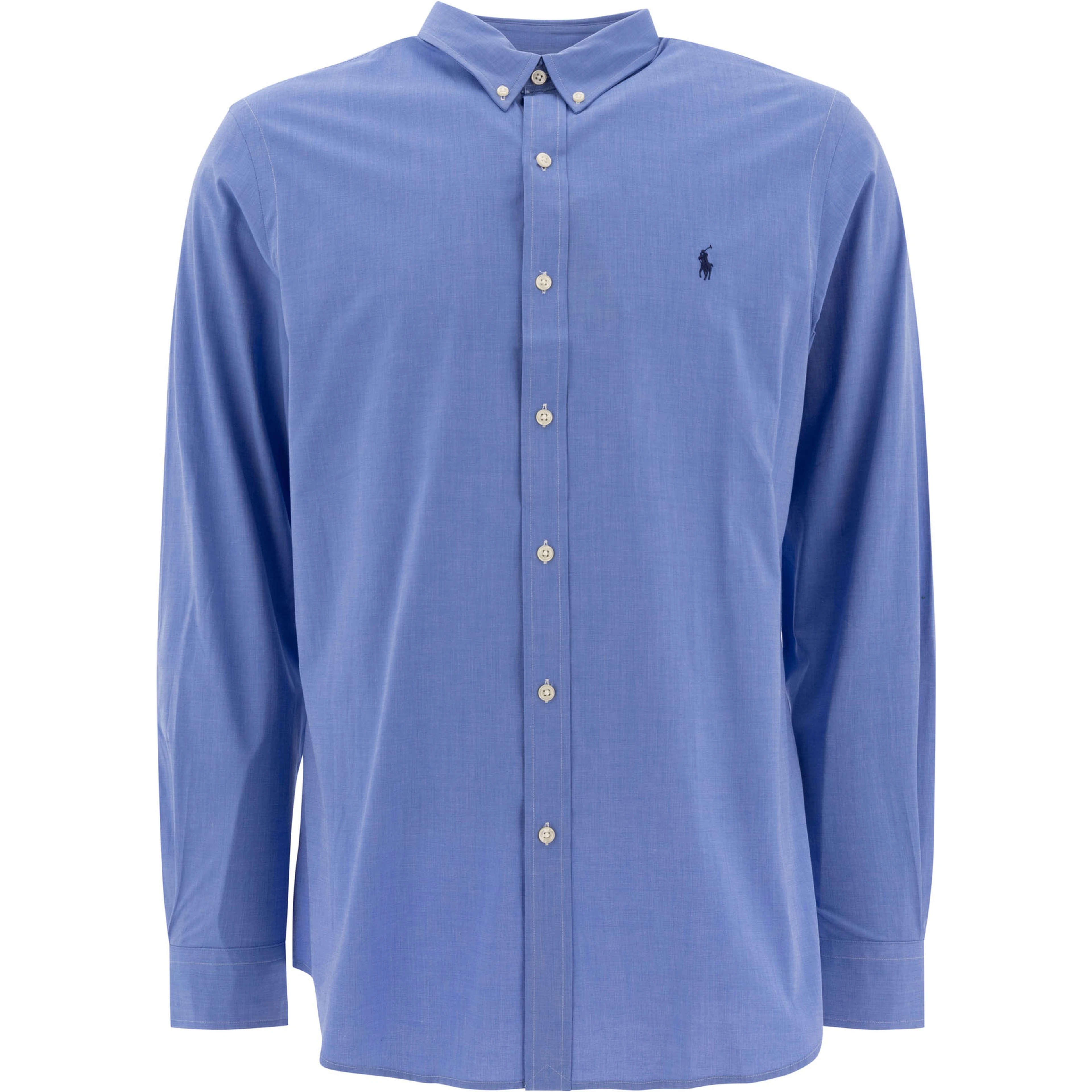 Slim-fit stretch fil-à-fil shirt