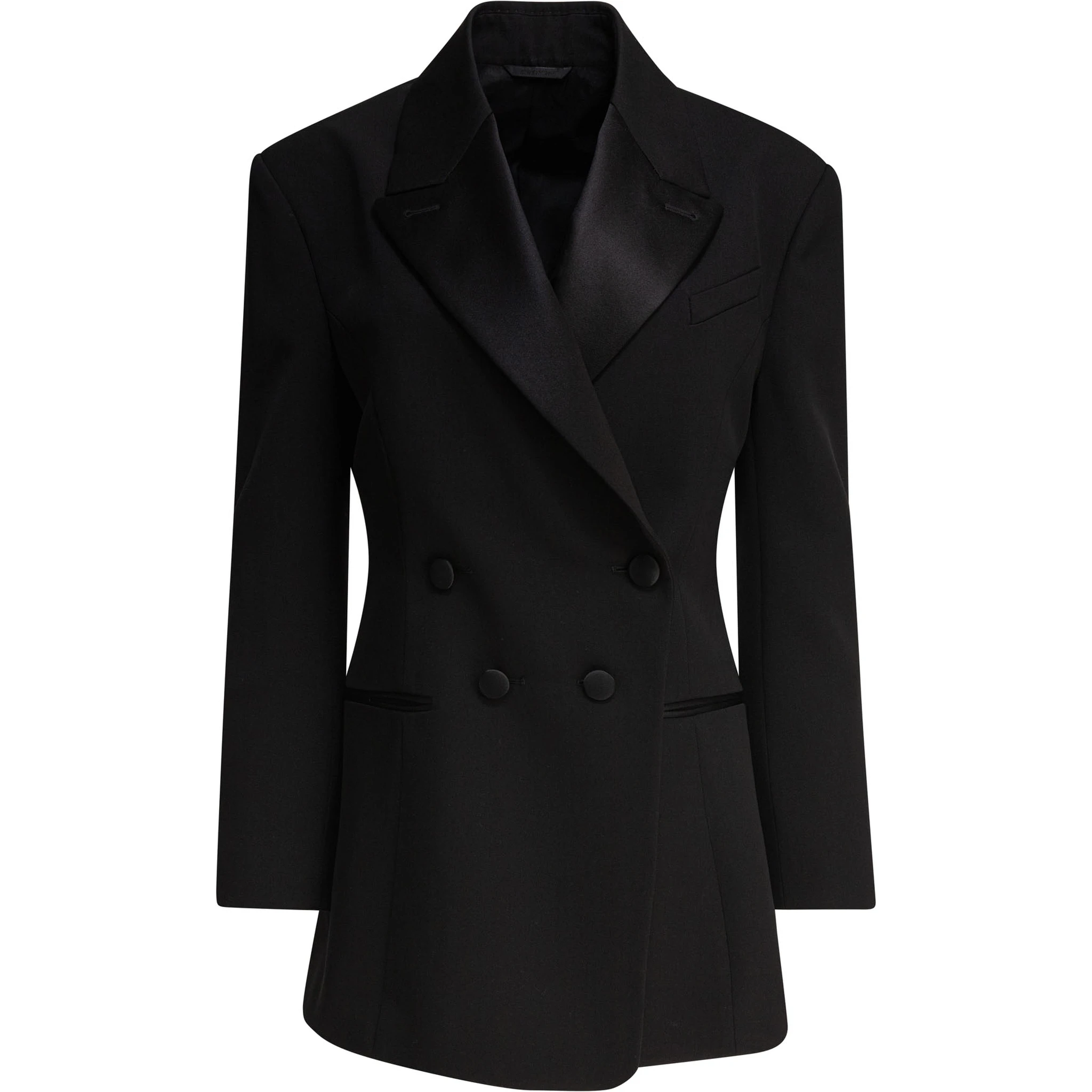 Blazer with pleated back