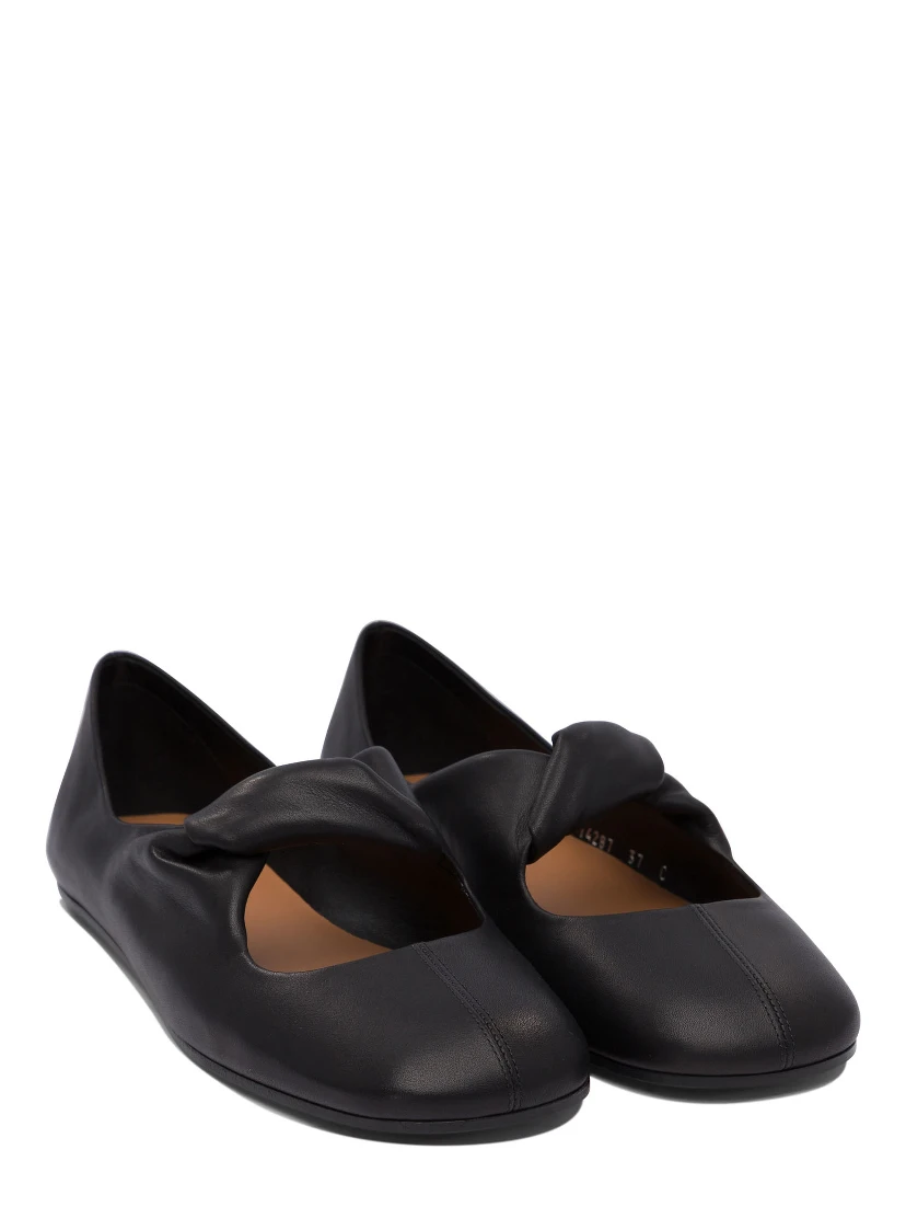 Twisted detail ballet flats