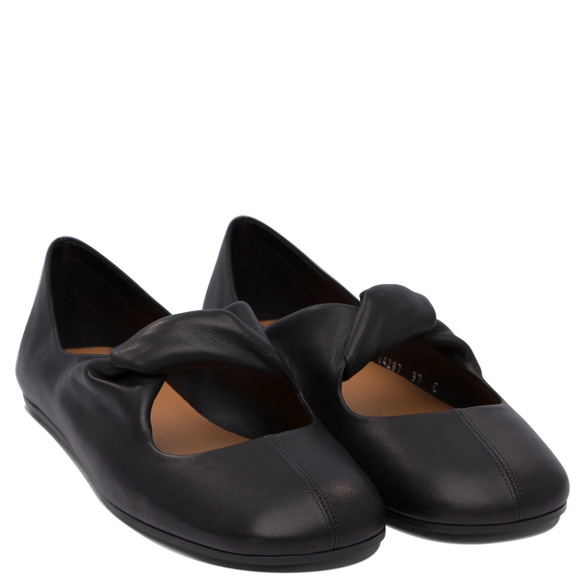 Twisted detail ballet flats