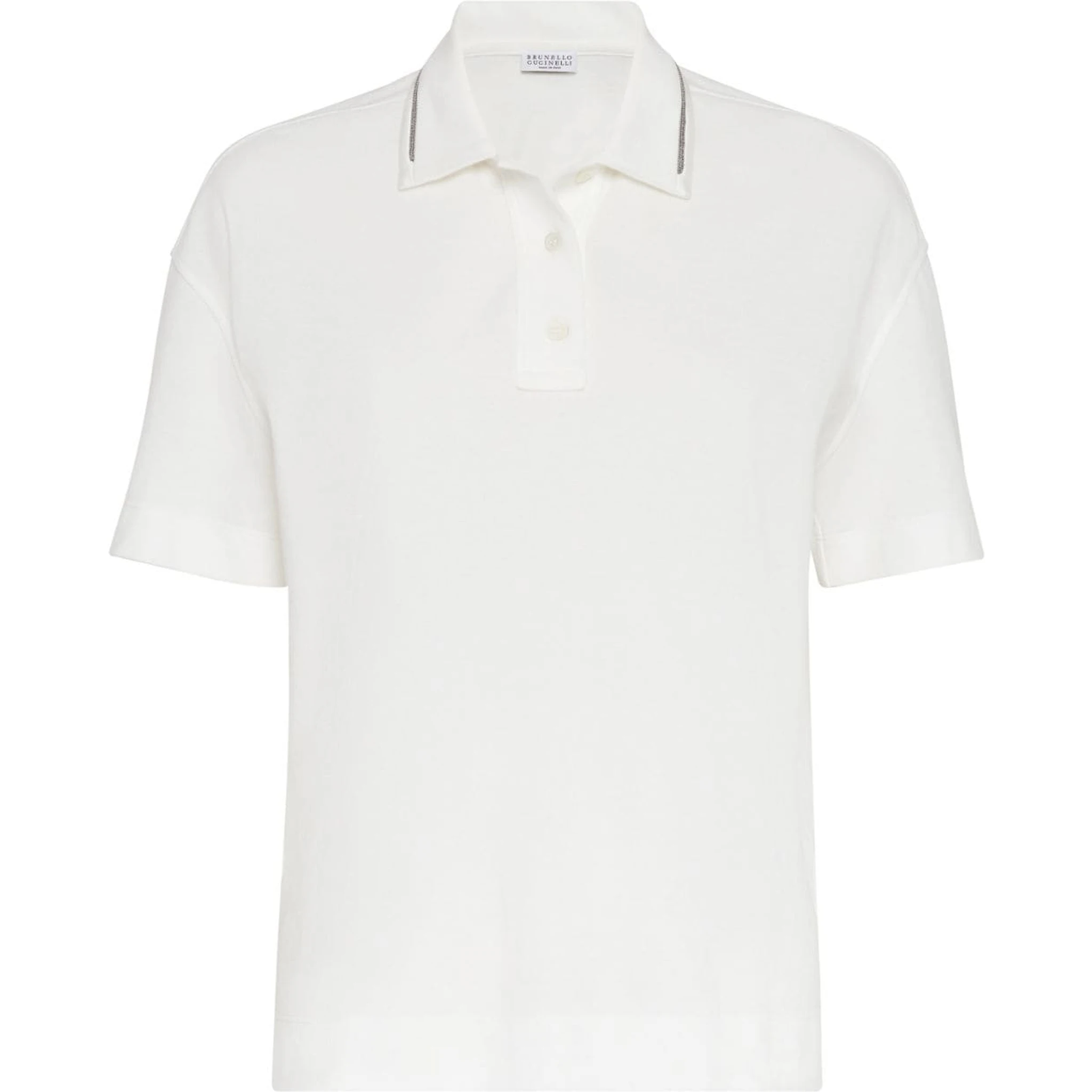 Piquet polo shirt with monili