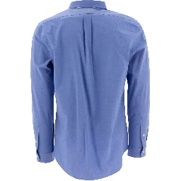 Slim-fit stretch fil-à-fil shirt