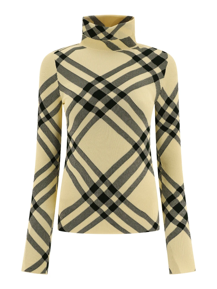 "Check" Turtleneck sweater