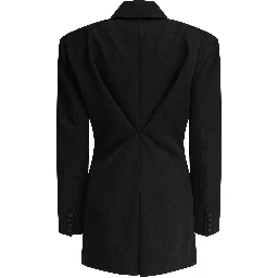 Blazer with pleated back