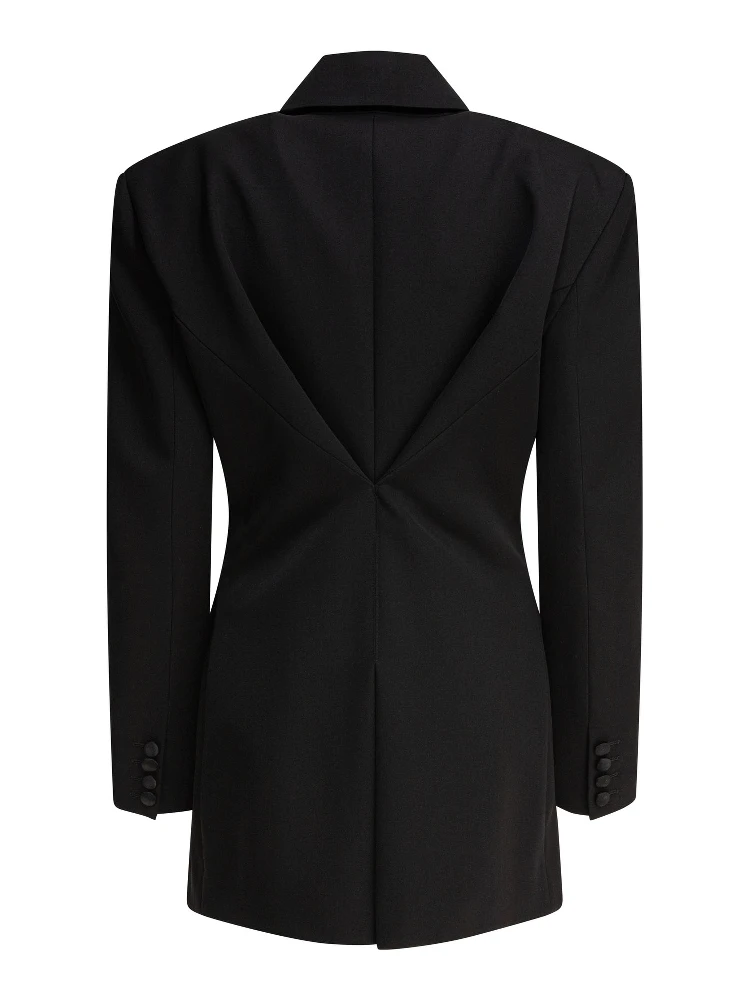 Blazer with pleated back alternative