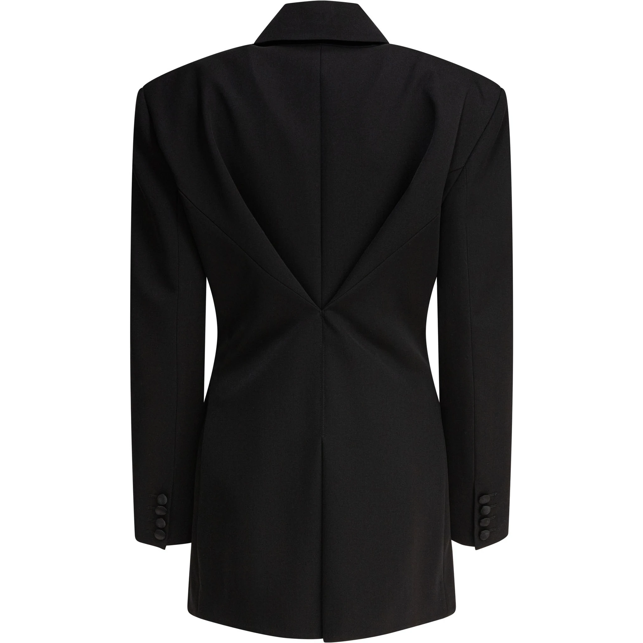 Blazer with pleated back