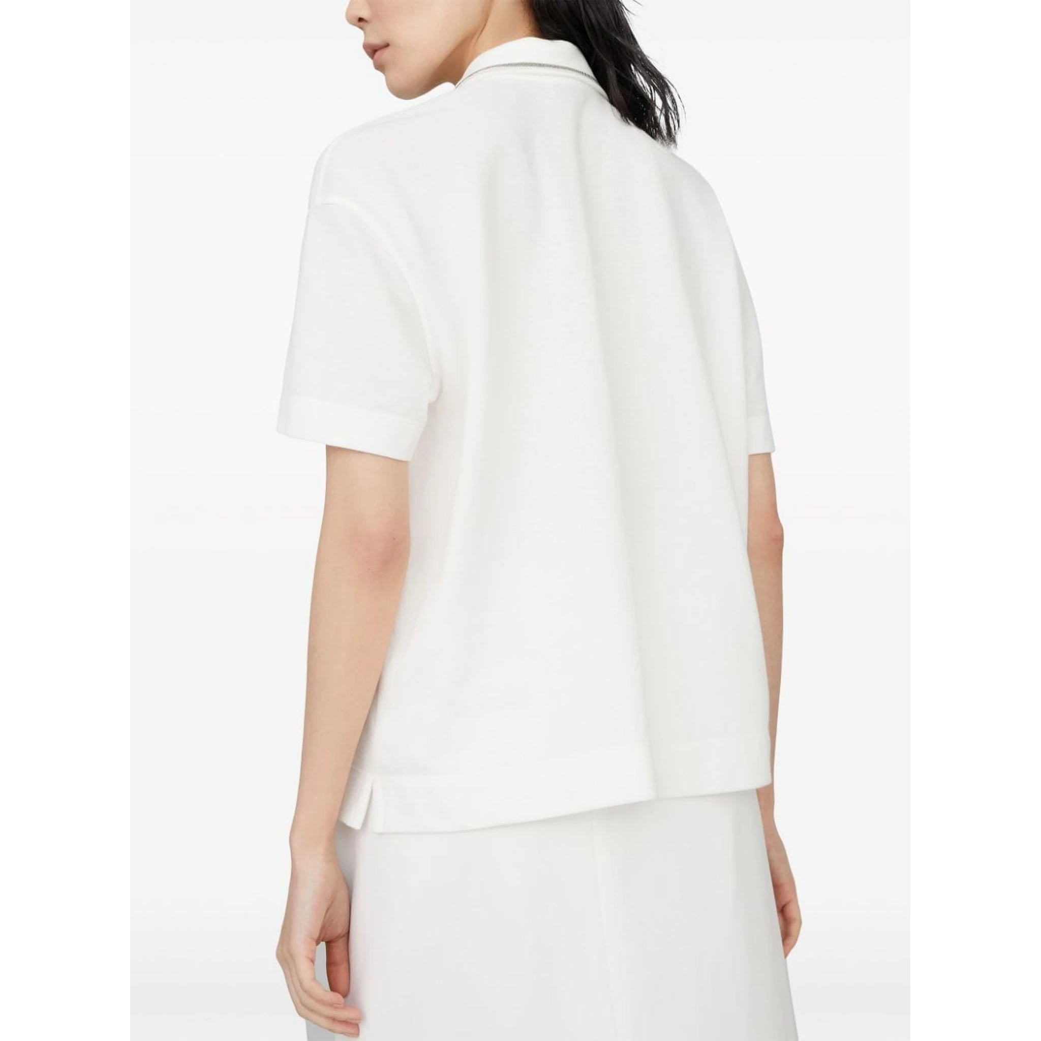 Piquet polo shirt with monili