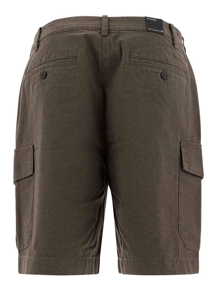 Cotton and linen cargo shorts alternative