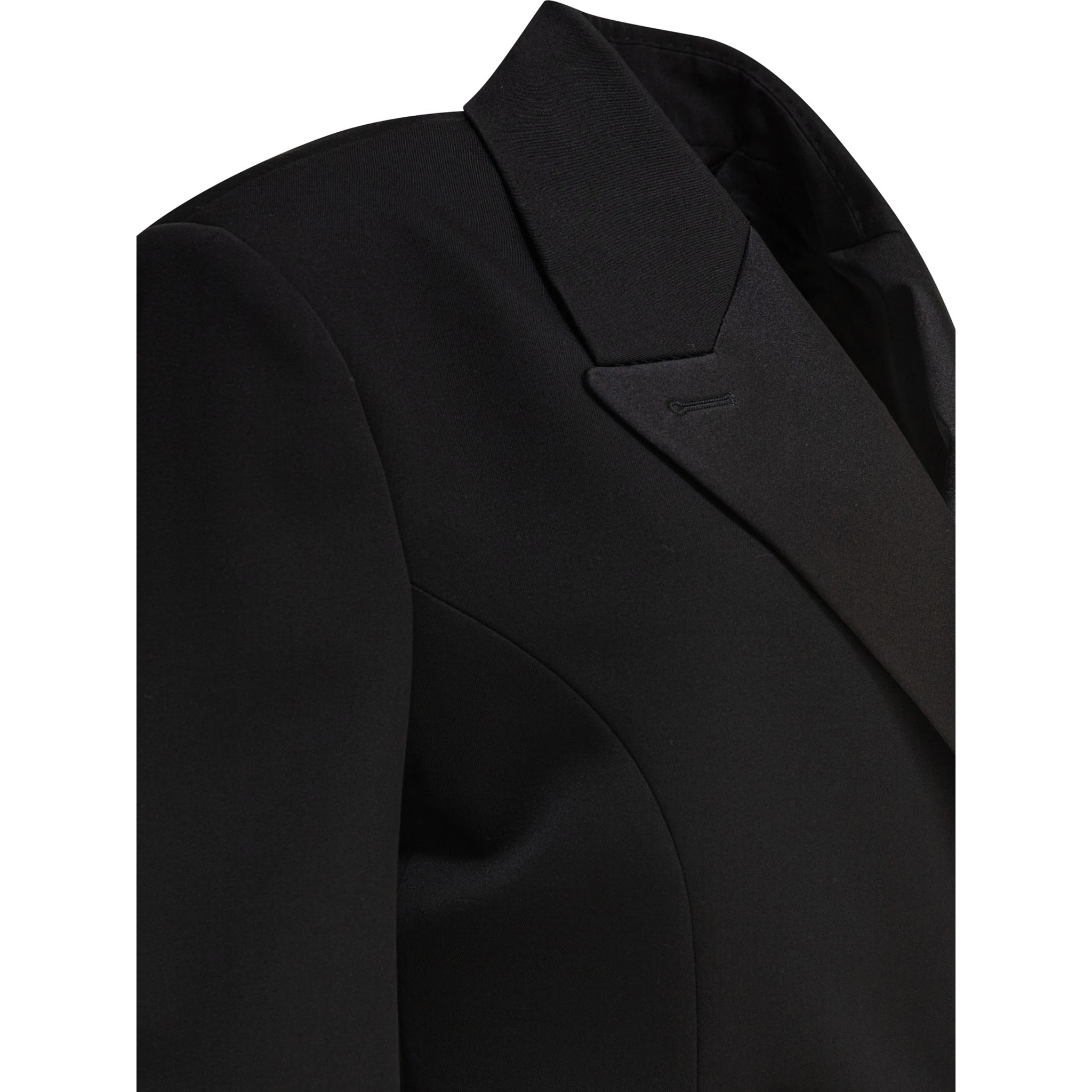 Blazer with pleated back