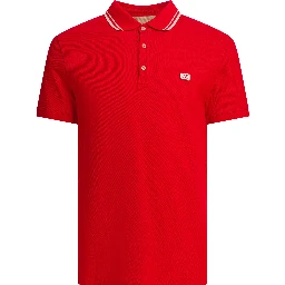 Cotton short-sleeved polo shirt