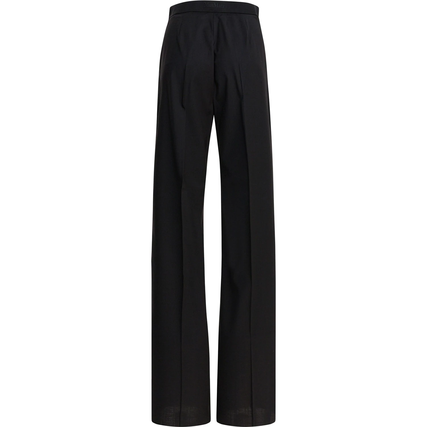 Light wool straight trousers