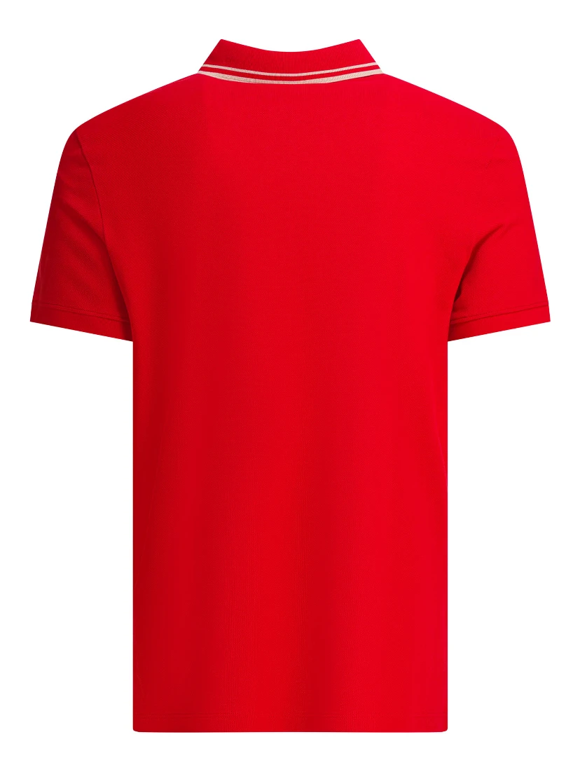 قميص بولو قطني قصير الأكمام