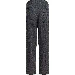 Wool pants with belt