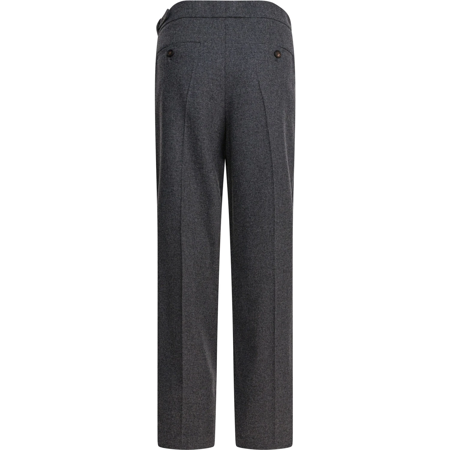 Wool pants with belt