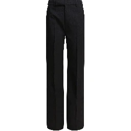 Wool pinstripe pants