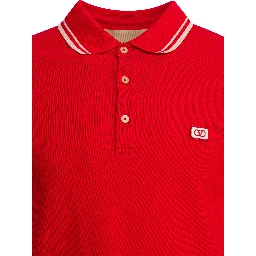 Cotton short-sleeved polo shirt