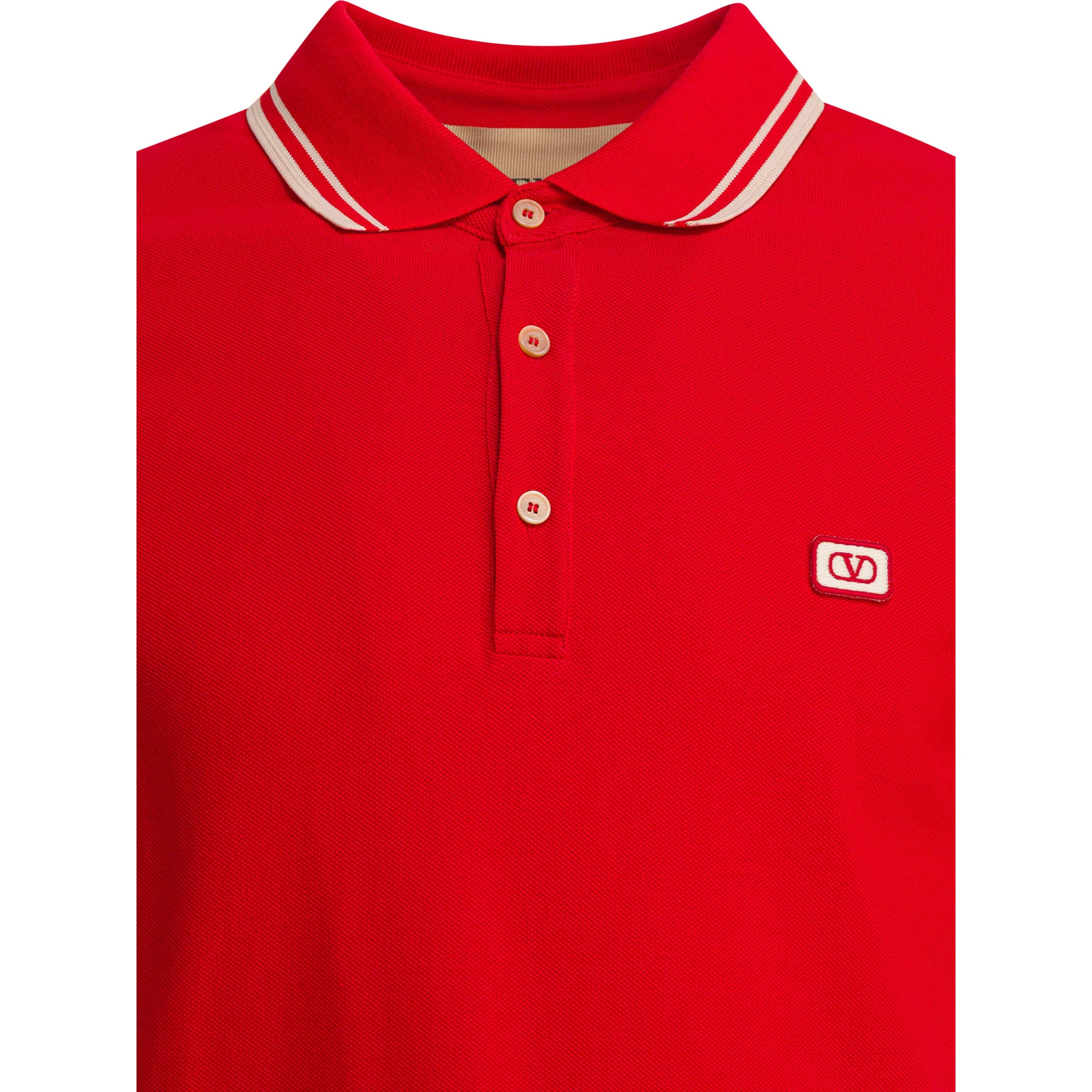 Cotton short-sleeved polo shirt