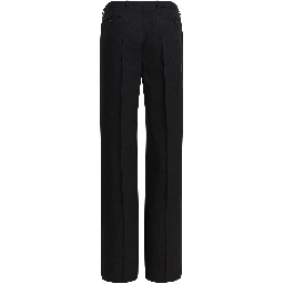 Wool pinstripe pants