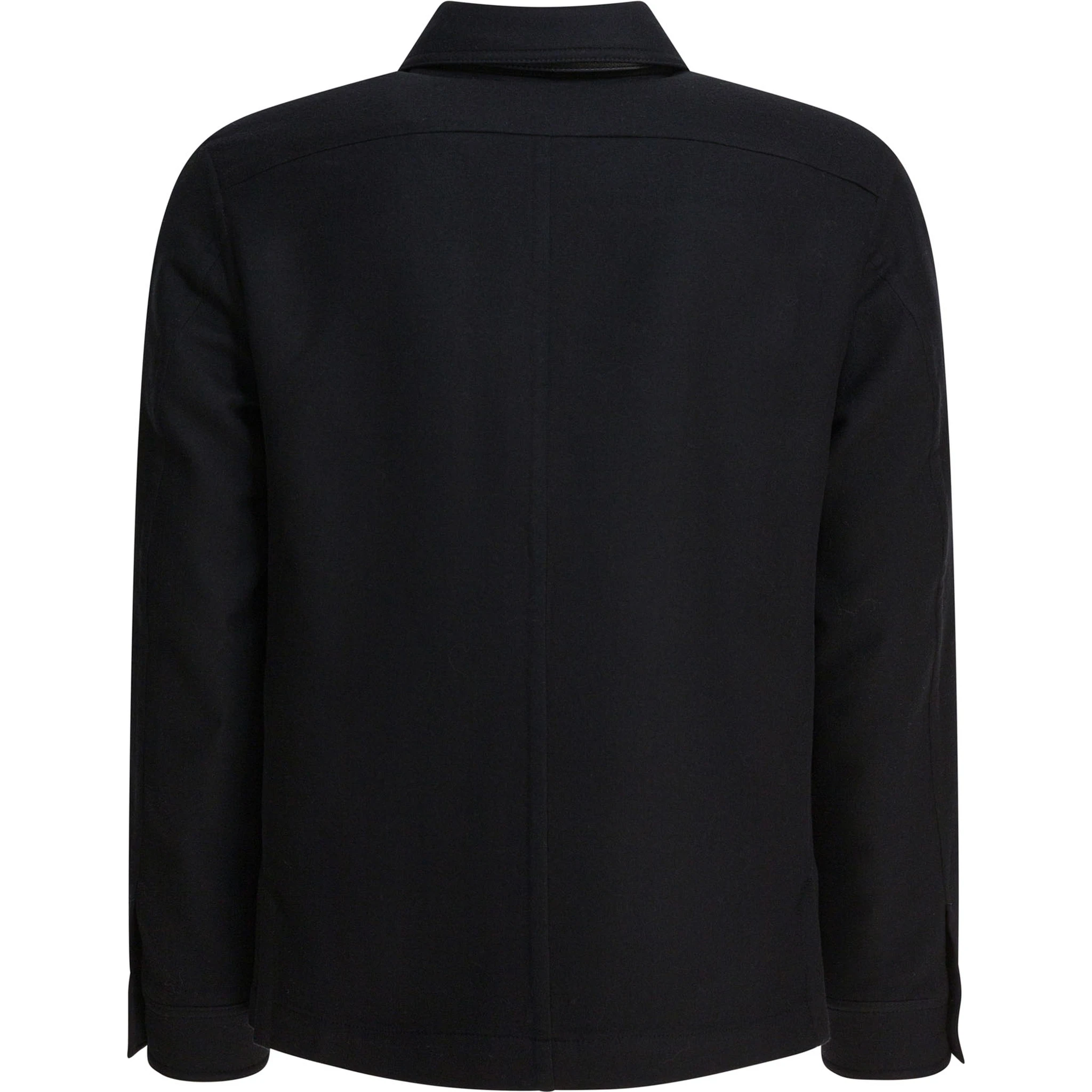 Wool and silk overshirt jacket