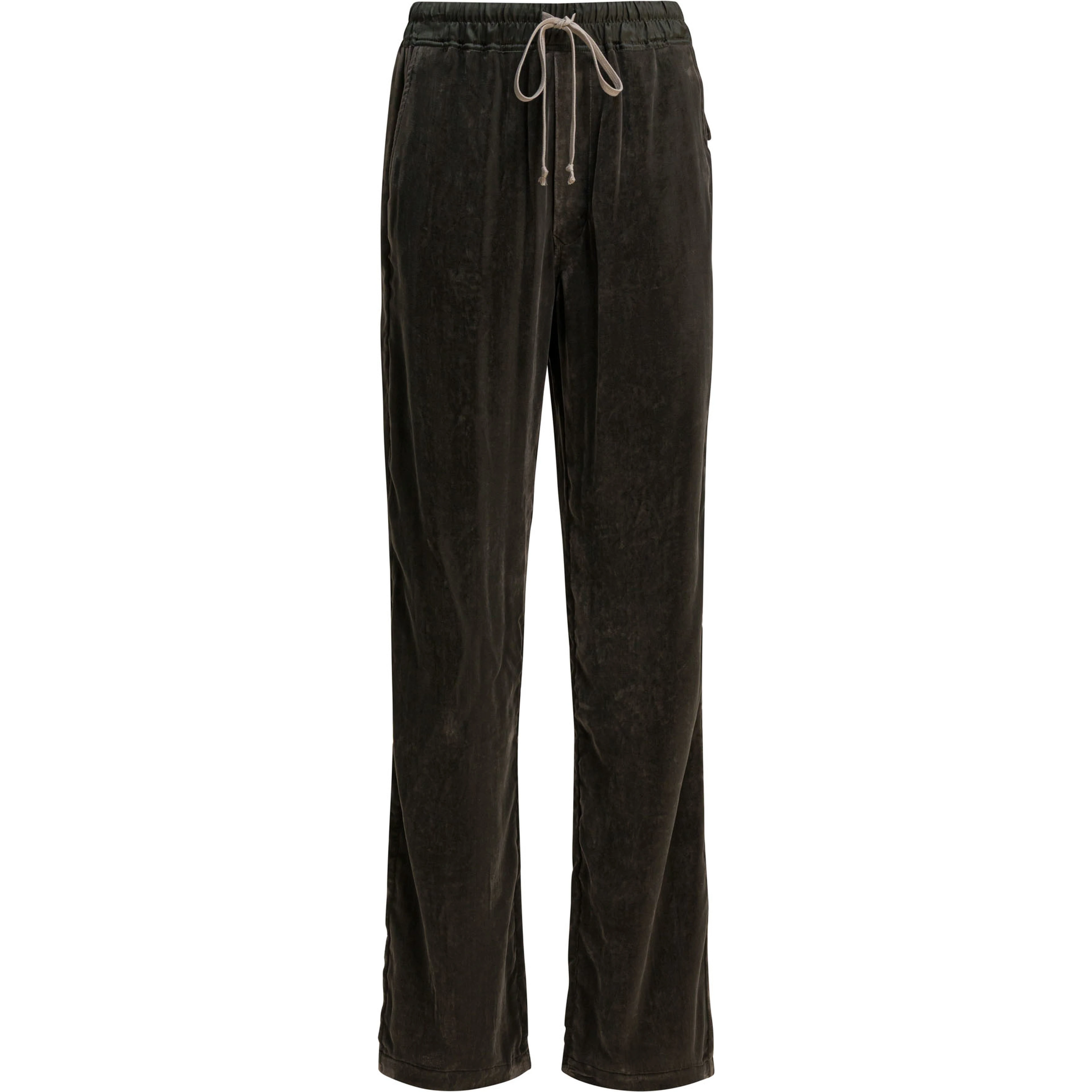 Velvet wide-leg pants